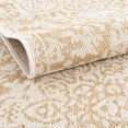 thumbnail image 6 of Rugs.com Jill Zarin Outdoor Collection Rug – 6' x 9' Beige Flatweave Rug Perfect For Bedrooms, Dining Rooms, Living Rooms, 6 of 9