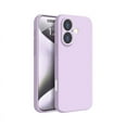 thumbnail image 1 of PANDACO Soft Shell Matte Pastel Purple Case for iPhone 16 Plus, 1 of 3