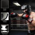 thumbnail image 6 of Classic Headgear for Boxing & MMA, Full-Face Training Head Guard with Cheek Protection, Adjustable Fit, Durable Leather & Multi-Layer Padding for Sparring and Muay Thai, Black, X-Large, 6 of 7