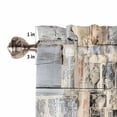 thumbnail image 5 of Tier Curtains 45 Inches Long, Sunflowers Window Treatment Curtain Drapes, Botanical Floral Farmhouse Retro Wood Grain Small Curtain Drapes for Bathroom Laundry Room, 27.5"x45", 2 Panels, 5 of 7