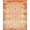 Rust Orange, Pattern 3, variant on Design&I 8'x10' Washable Area Rug Sleek Flatweave Pet Friendly Orange Burnt Vintage Scroll Border Ornate Decorative Terracotta for King Size Bedroom, Under Bed