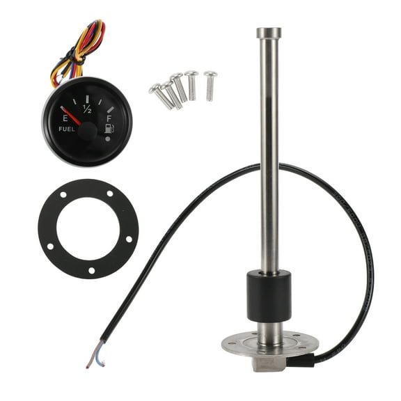 Unique Bargains 230mm 9.06" Length Fuel Sending Unit and Gauge Kit Boat Fuel Sending Unit Marine Fuel Sender Unit Metal 1 Set 0-190 Ohm