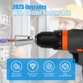 thumbnail image 2 of Herramienta trenzadora de cables Hoiuter con vástago hexagonal de 6 mm para 9-22 AWG, 2 of 7