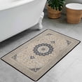 thumbnail image 6 of Washable Vintage Kitchen Mat 31"x20" Non Slip Soft Plush Low Profile Kitchen Rug, Distressed Medallion Oriental Style Sink Mat for Laundry Room Bedroom Office, 6 of 6