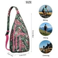 thumbnail image 2 of Vibrant Floral Sling Backpack - Colorful Hawaiian Inspired Print Shoulder Bag, Fashion Forward Design, 2 of 4