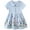 I/Blue(flower), variant on ENFLASH 100% Cotton Little Girls Dress Short Sleeve Rainbow Toddler Summer Sundress Striped Dresses