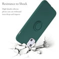 thumbnail image 5 of Case for iPhone 14 6.1 inch, Slim Liquid Silicone Phone Case with 360 Rotatable Ring Holder Kickstand wtih Magnetic Car Mount Bumper Case Cover for iPhone 14 6.1 inch - Dark Green, 5 of 16