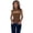 Coffee, variant on Women Summer Casual Solid Color T-Shirt Sleeveless Slim Shirt Lacy Cotton Tops S-XL