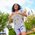thumbnail image 3 of Disney Theme Park Women's I Love Mickey Mouse Heart Hands Tee T-Shirt (Medium, Heather Grey), 3 of 5