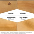 thumbnail image 5 of VanAcc Queen Size Bed Frame, Solid Wood Platform with Wooden Headboard for Bedroom, Natural, 5 of 8