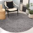 thumbnail image 2 of SAFAVIEH Ebony Aisha Diamond Cotton Area Rug, Ivory/Black, 6' x 6' Round, 2 of 10
