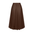 thumbnail image 3 of Women's High Waisted Tulle Maxi Skirt Multi Layered Mesh Pleated A-Line Long Skirt Flowy Lightweight Elegant Formal Wedding Guest Party Cocktail Special Event, 3 of 6