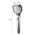 thumbnail image 3 of 4-mode Handheld Pressurized Shower Head with Pause Switch, Anti-clog Nozzles, Built-in Power Wash to Clean Tub, Tile & Pets, Easy Installation, Hose not Included, 3 of 6