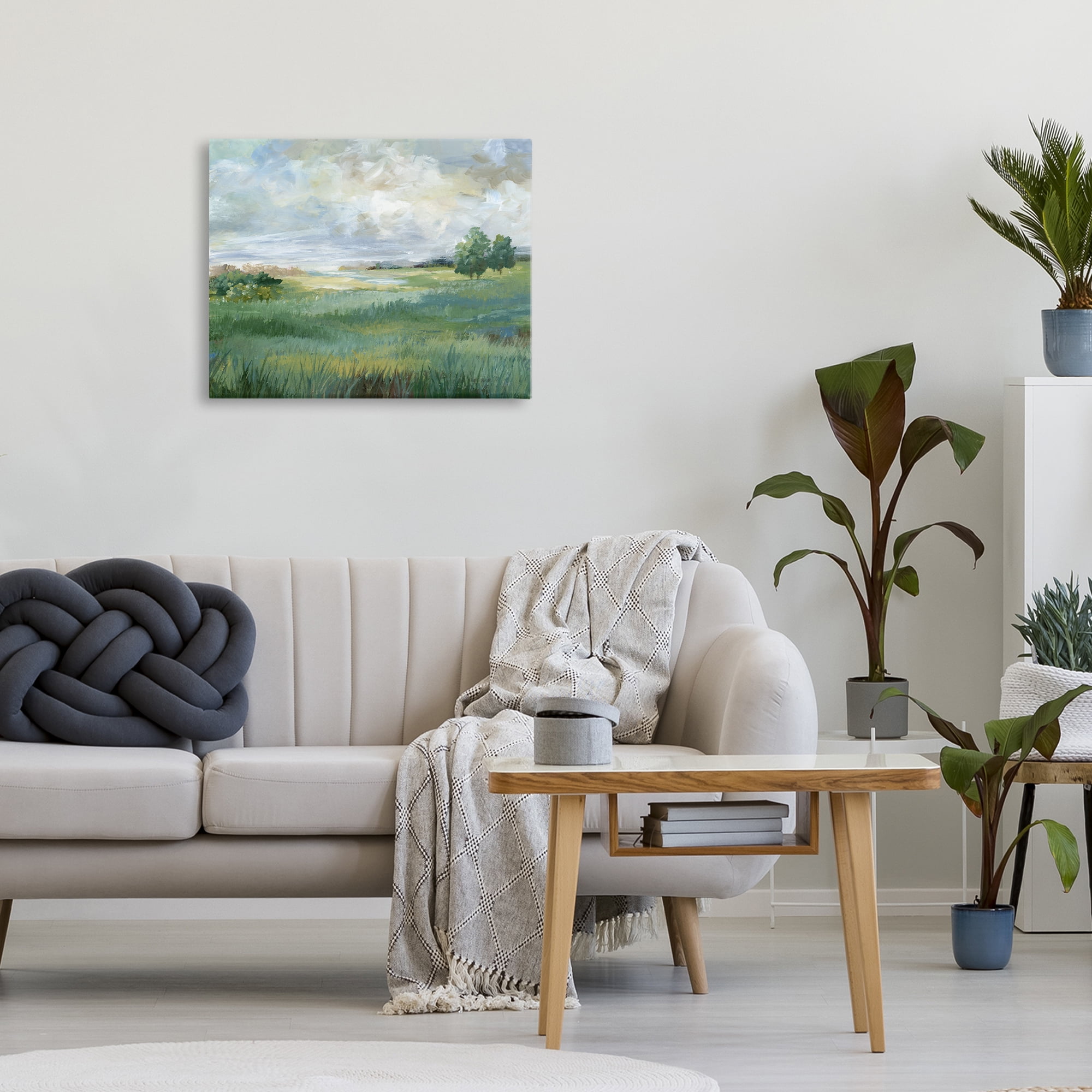 Stupell Industries Idyllic Field at Dawn Canvas Wall Art, design by Nan