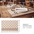 thumbnail image 3 of Placemats Set of 8, Orange Floral Woven Placemat, Linen Place Mats for Kitchen/Dining Tables, Country Boho Ethnic Art Flowers Motifs Washable Table Mats for Party, 3 of 8