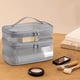 thumbnail image 4 of Organizadores de armario y almacenamiento, bolsa de maquillaje de malla de doble capa, bolsa de viaje portátil para artículos de tocador, bolsa de almacenamiento de cosméticos de gran capacidad, bolsa, 4 of 5