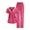 Hot Pink/A, variant on Kbndieu Black Scrubs Sets for Women - Solid Color V-Neck Scrub Top & Elastic Jogger Pant Scrubs for Women Set