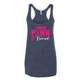 thumbnail image 2 of I Wear Pink for My Friends Survivor Awareness Tri-Blend Racerback Tank Top, Vintage Navy, Medium, 2 of 3