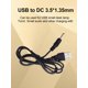 thumbnail image 4 of Cable de Alimentación Btafrte 1m 2A USB A DC 3.5x1.35mm, 4 of 9