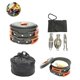 thumbnail image 3 of Sonducket Juego de utensilios de cocina para acampar, juego de ollas plegables portátiles para acampar, juego de cubiertos con bolsa de almacenamiento Kits de desorden para acampar Sonducket OD005996-00, 3 of 6