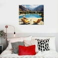 thumbnail image 4 of Nawypu SLIM AARONS Poolside Glamour | Poolside gossip wall art gallery lustre photo, Palm Springs, picture, fine art print 20x16 inch, 4 of 4
