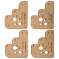 thumbnail image 4 of 4Pcs Acrylic Template, Leather Craft Template, Kraft Paper Strong DIY Leather Craft Cutting Leather For Craft DIY, 4 of 8