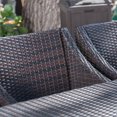 thumbnail image 3 of GDF Studio Alanna Outdoor Wicker 9 Piece Dining Set with Cushion, Multibrown and Beige, 3 of 13