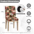 thumbnail image 5 of COEQINE Chair Slipcover Set of 6, Removable Universal Fit Parsons Chair Covers, Machine Washable Polyester Spandex Seat Protector for Wedding Home Decor, Christmas Tree Santa Claus Snowman, 5 of 7