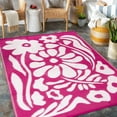 thumbnail image 5 of Lahome 5'x8' Outdoor RV Rug - Reversible Waterproof Patio Mat,Abstract Botanical Design for Backyard, Balcony & Beach (Pink), 5 of 6
