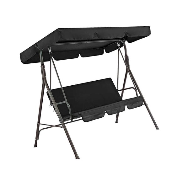 Billuyoard Columpio para 3 personas, cubierta de asiento superior, toldo para sombra de sol, patio, hamaca para césped, accesorios de toldo de Type3 NO3