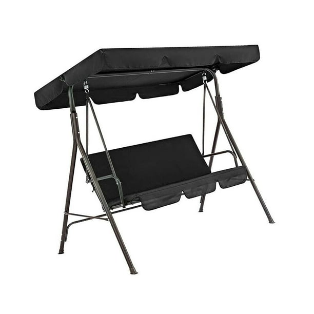 Billuyoard Columpio para 3 personas, cubierta de asiento superior, toldo para sombra de sol, patio, hamaca para césped, accesorios de toldo de Type3 NO3