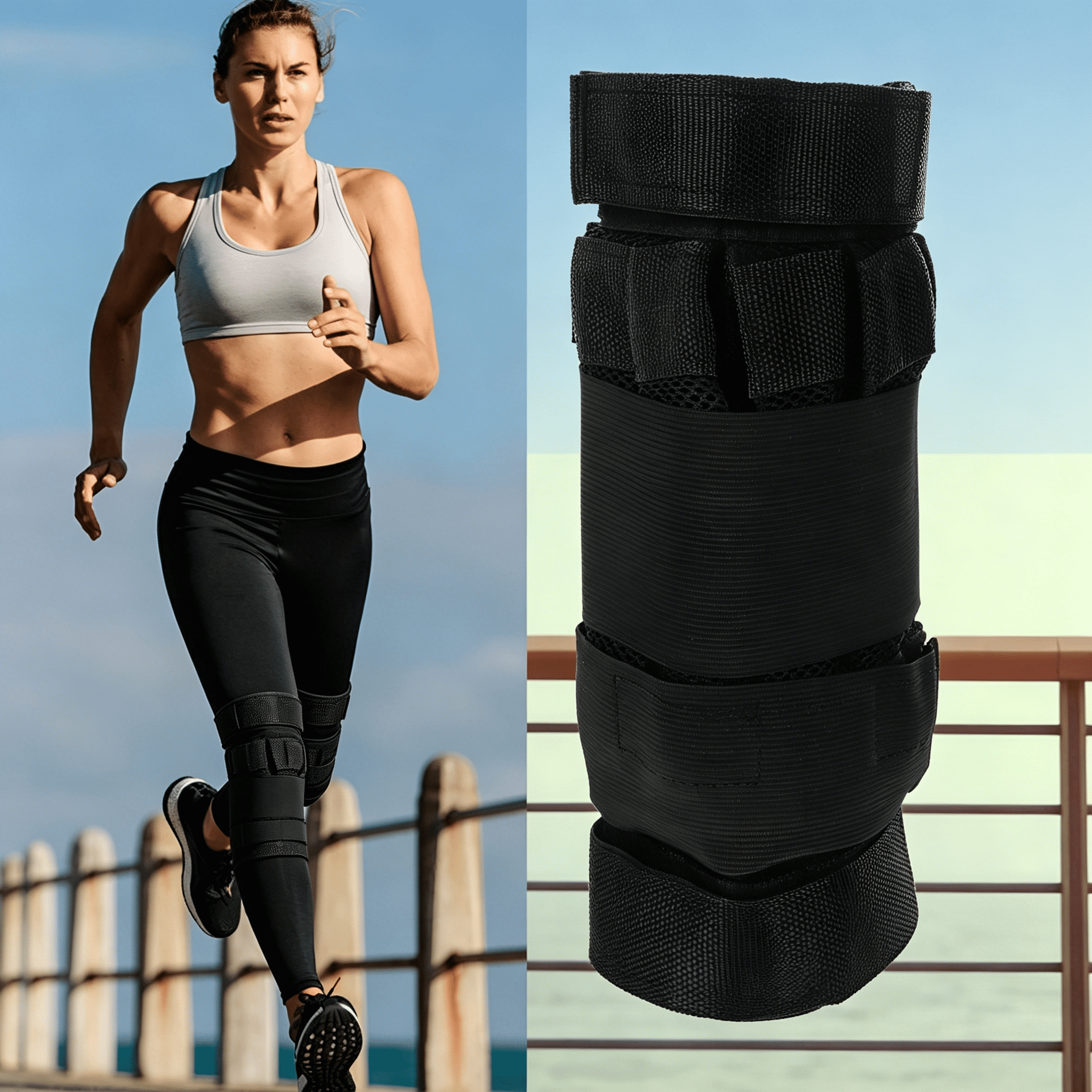 BESTSKY 2026 New 2Pcs Ankle Weight Cover Reusable Ankle Weight Breathable Ankle Weight Leg Weights for Men for Leg Workouts, Strength Training, Muscle Toning, Home Fitness.