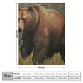 thumbnail image 4 of ARISTURING  Rustic Lodge Bear Moose Deer Throw Blanket Soft Warm Cozy Lightweight Decorative Blanket for Couch, Bed, Sofa, Travel, 4 of 6