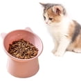 thumbnail image 1 of Tazón para gato Tazón para perro Tazón para gato elevado, Tazón anti vómitos para gato, Tazón antideslizante para comida y agua, para gato de cara plana Perro pequeño, 1 of 5