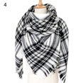 thumbnail image 1 of Opolski Winter Shawls Patchwork Keep Warmth Comfortable Winter Women Splicing Scarf for Gift, 1 of 8