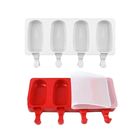 

Momine Popsicle Mold 2 Silicone Popsicle Molds 4 Cavities Silicone Ice Mold