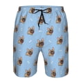 thumbnail image 3 of Goofa Brown French Bulldog Printed Mens Swim Trunks Summer Quick Dry Short Beach Swimwear Bathing Suits-X-Large, 3 of 9