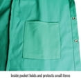 thumbnail image 3 of Black Stallion Welding Jacket 9Oz Green Fr Cotton Large, 3 of 5
