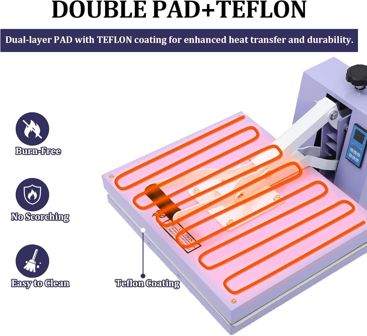 Heat Press Machine for T-Shirts, 16" x 20" Digital Industrial Sublimation Printer, Fast Heating, Digital Sublimation Printer High Pressure Heat Press Machine for Clothes Canvas Bags Pillows Placemats