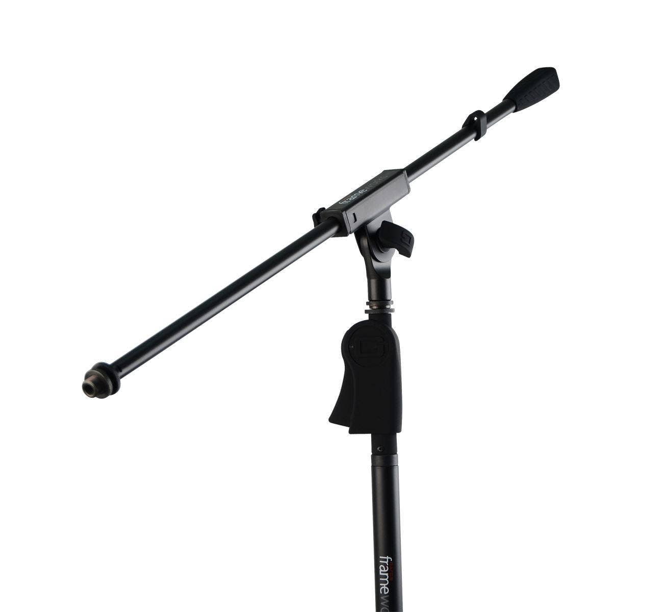 Gator Frameworks Deluxe Tripod Microphone Stand with Clutch Height Adjustment and Single Section Boom Arm (GFW-MIC-2110)