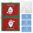 thumbnail image 5 of Christmas Gnomes Kitchen Towels Set of 4, Water Absorbent Dish Towel, Winter Xmas Snowflakes Textured Red Decorative Hand Towels - Quick Drying Cloth for Cooking Baking, 18x28 Inch, 5 of 8