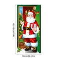 thumbnail image 3 of Darzheoy Christmas Door Covers for Front Door Decorations, Garage Door Cloth Stretch Decoration, Front Door Fabric Decoration, for Festive Party Home Decor, 3 of 5