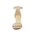 thumbnail image 2 of Unique Bargains Women's Solid Color Open Toe Stiletto Heeled Ankle Strap Sandals, 2 of 7