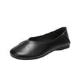 thumbnail image 2 of Purcolt Flats for Women Comfort Casual V-Cut Round Toe Slip On Ballet Shoes Lightweight Soft Sole Dress Shoes for Walking Work Office, 2 of 9