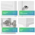 thumbnail image 6 of Euroco 20" Bathroom Vanity with Sink, Bathroom Cabinet with Soft Closing Door, Storage Rack and Adjustable Shelve, White (Old Sku: N725P218017K), 6 of 9