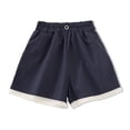 thumbnail image 7 of BOOMNY Girl's Baggy Shorts Wide Leg Shorts for Kids Trendy Elastic Waist Solid Cozy Summer Shorts With Pocket, 7 of 7