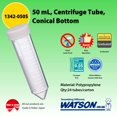thumbnail image 2 of Tubo de centrífuga Watson-Bio-Lab 1342-050S 50 ml cónico x24, 2 of 7