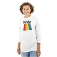 thumbnail image 3 of Gay Rainbow Pride Flag LGBTQ Rights Plus Size Long Sleeve Graphic Tee Shirt Brisco Brands 3X, 3 of 5