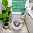 thumbnail image 4 of Butterfly Cat 3D Toilet Sticker, Cute Animal Wall Sticker, Toilet Seat Sticker, Waterproof, Bathroom Decoration, 4 of 6
