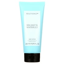 BeautySpaceNK Body Lotion Cream Moisturizer for Dry Skin, Sea Salt and Waterlily, 6.76 fl oz